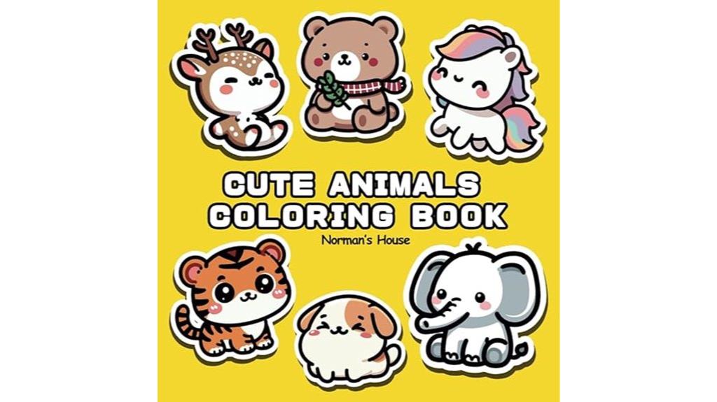 adorable creatures coloring book