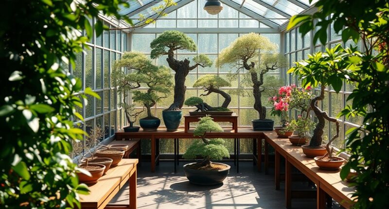 bonsai greenhouse design ideas