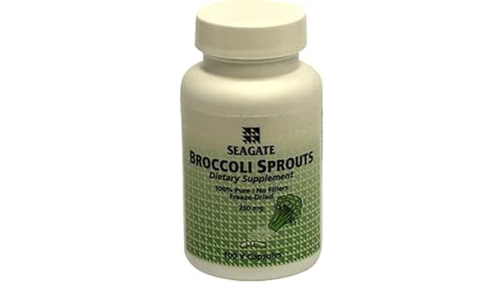 broccoli sprouts supplement capsules