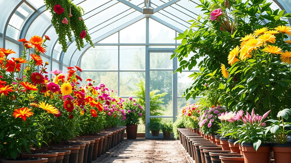 choosing flower greenhouse kits