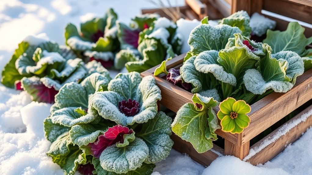 cold weather winter greens
