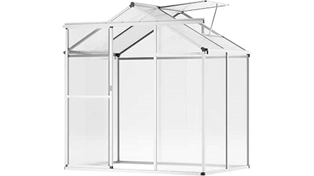 compact polycarbonate greenhouse kit