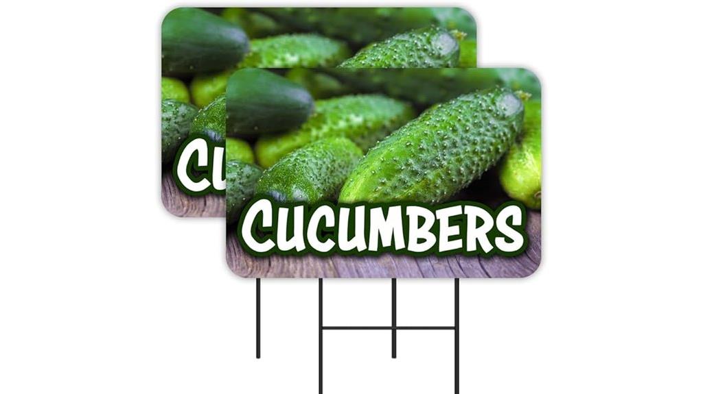 cucumbers yard signs pack