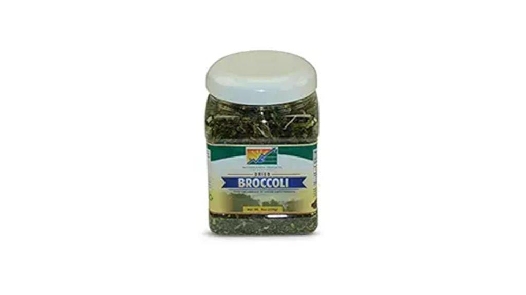 dried broccoli quart jar