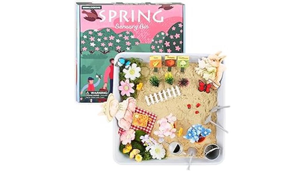 flower themed sensory play