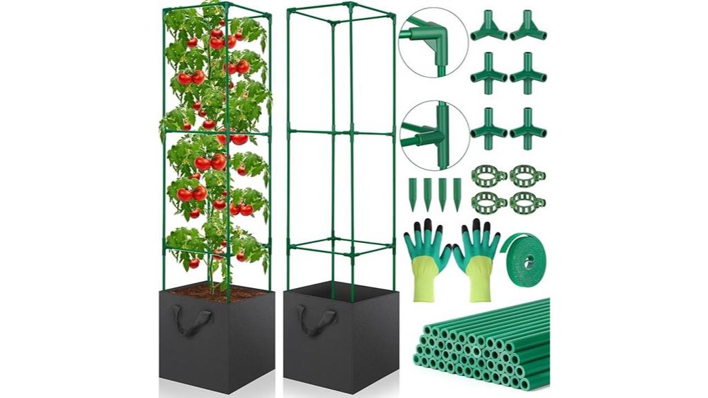 garden tomato support structures