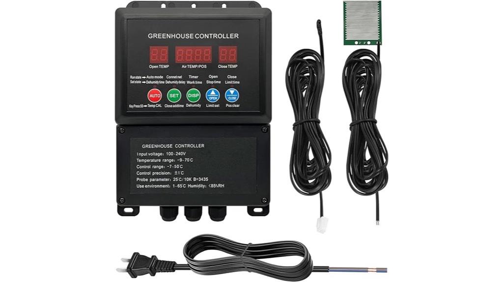 greenhouse motor thermostat controller
