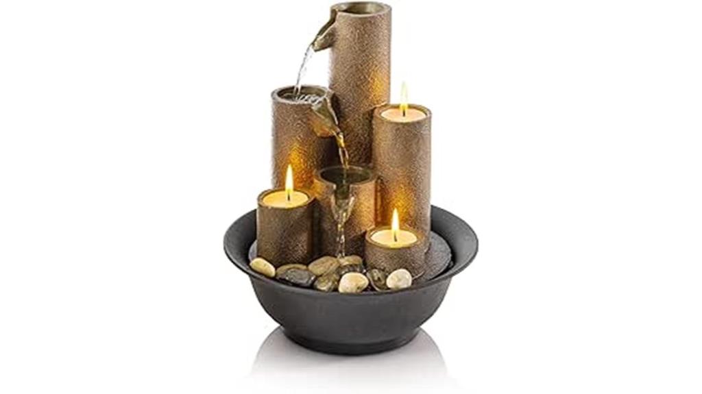 indoor tiered water fountain