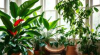 indoor tropical plant oasis