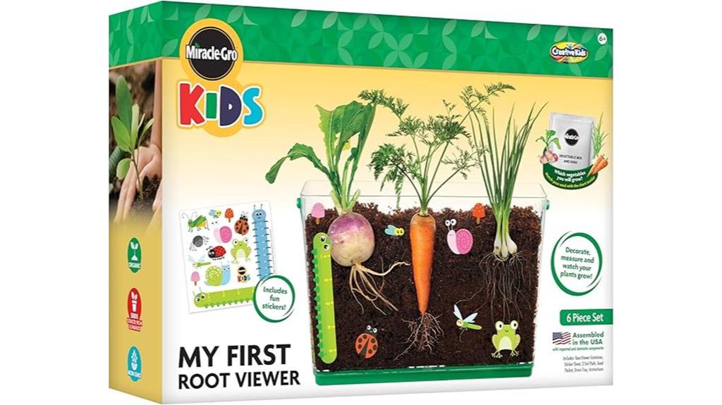 kids gardening root viewer
