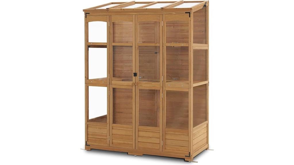 mcombo wooden greenhouse model