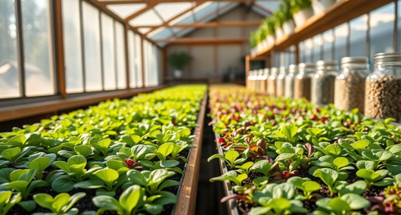 microgreens cultivation in greenhouses