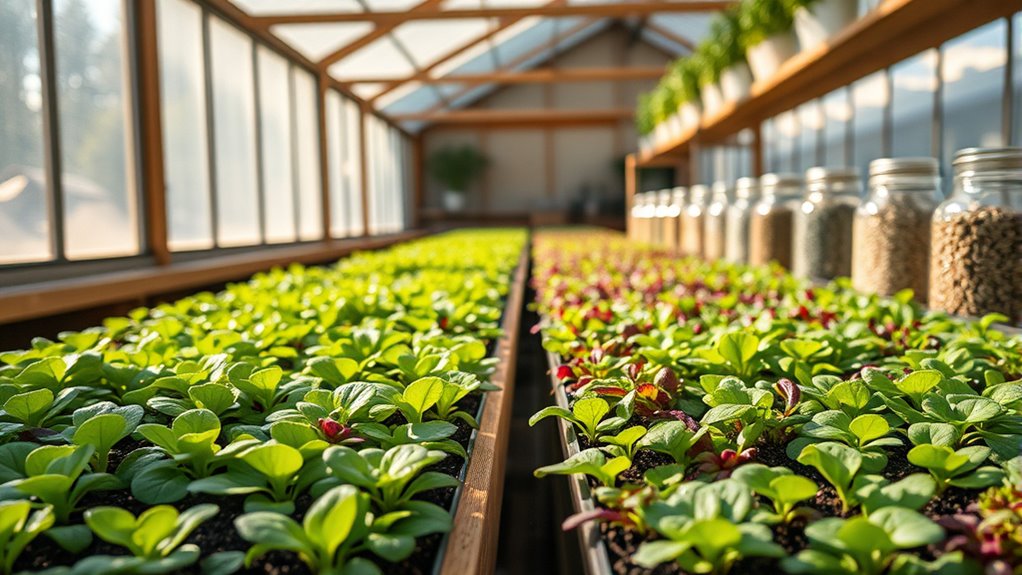 microgreens cultivation in greenhouses