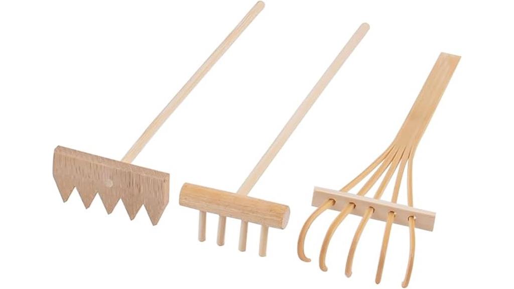 mini sand rakes set
