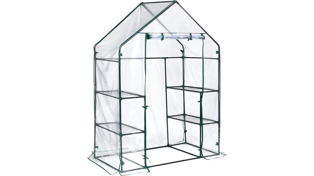 mini walk in greenhouse solution