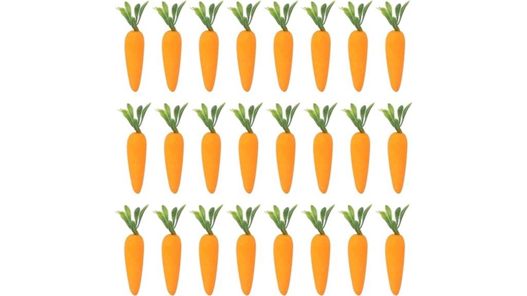miniature artificial carrot decor