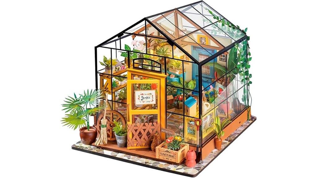 miniature greenhouse dollhouse kit
