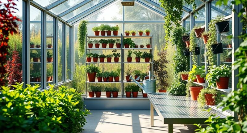 minimalist greenhouse gardening ideas