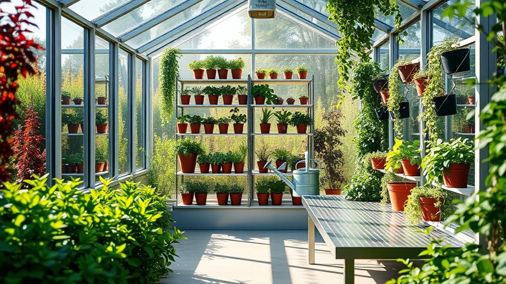 minimalist greenhouse gardening ideas