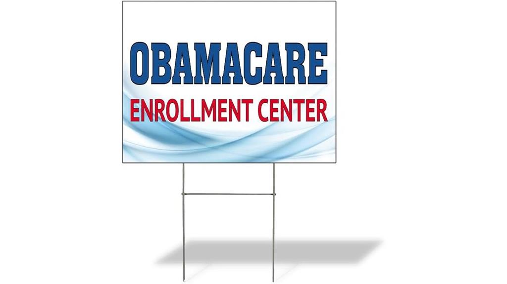 obamacare enrollment center sign