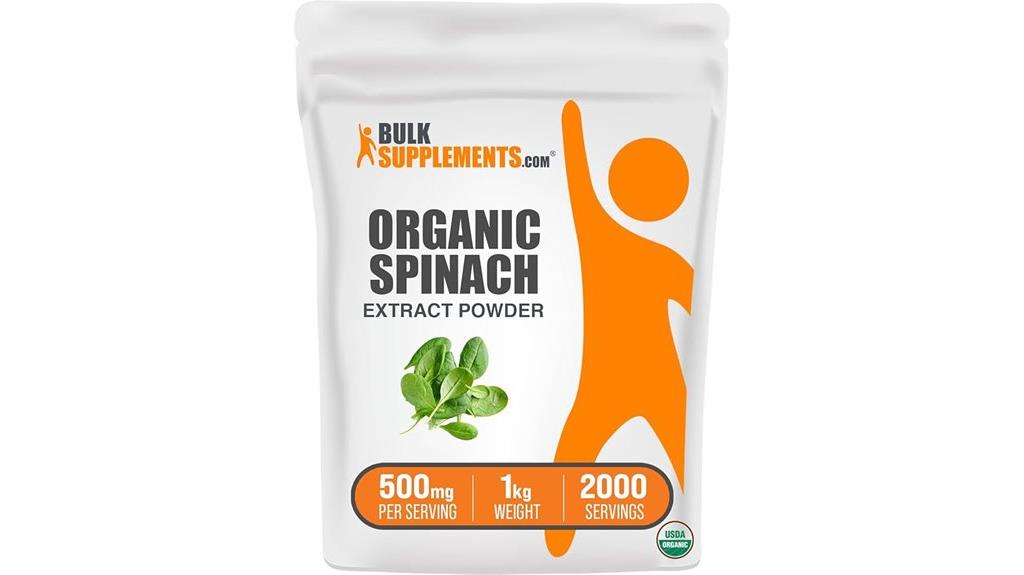organic spinach extract powder