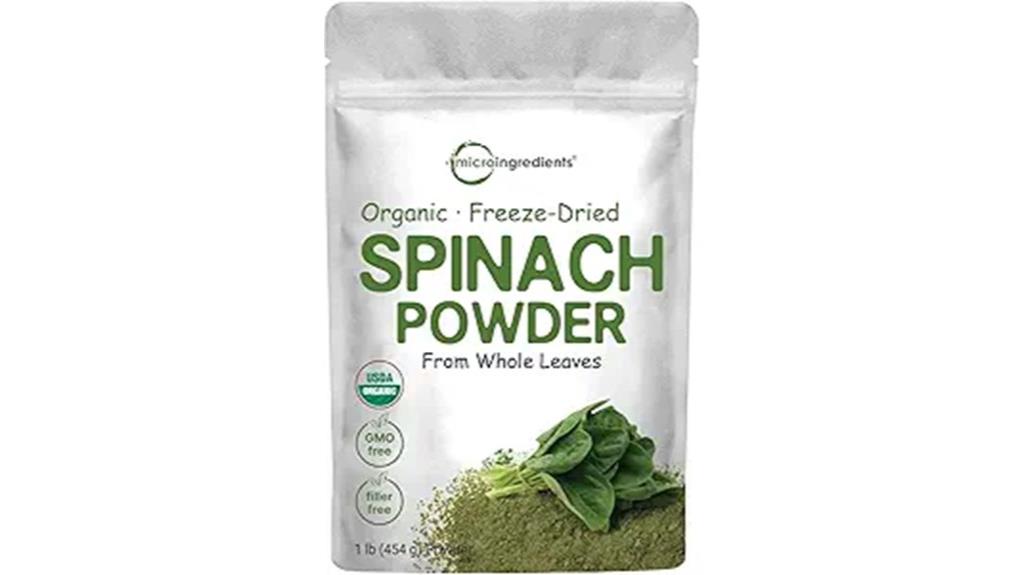 organic spinach powder 1 pound