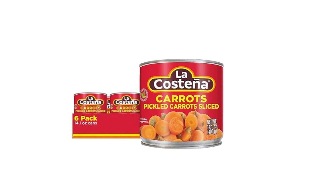 pickled carrots six pack