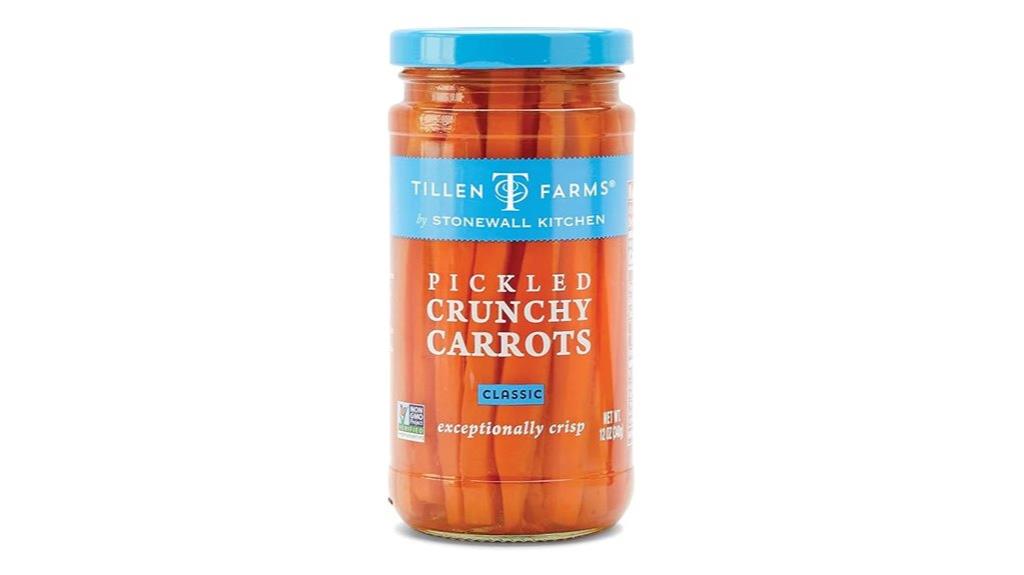 pickled crunchy carrot snack