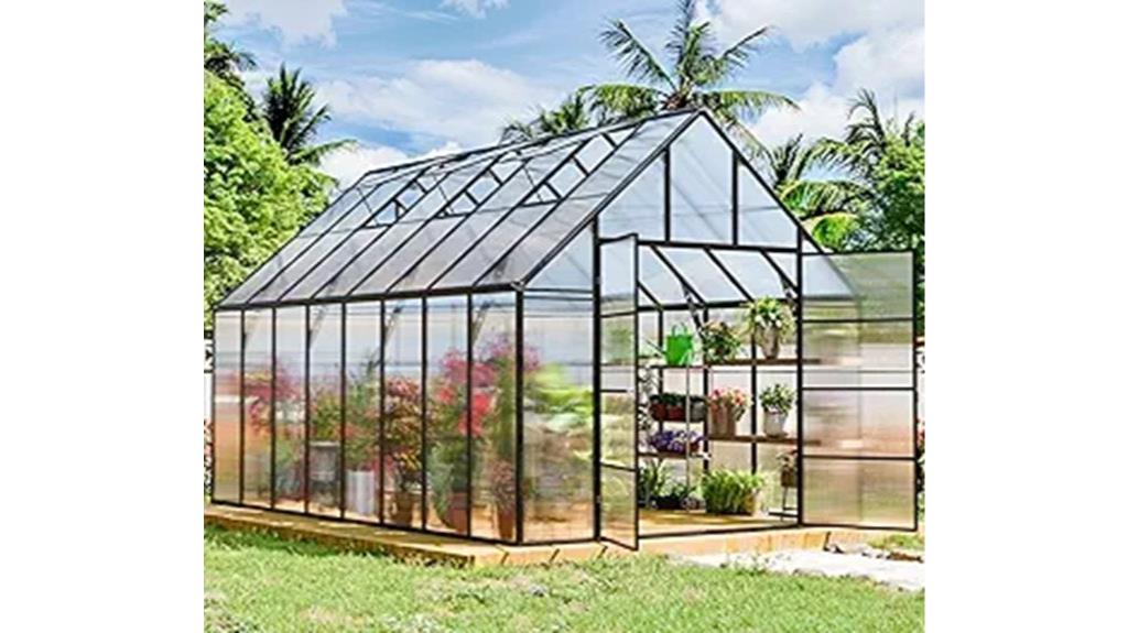 polycarbonate greenhouse outdoor kit