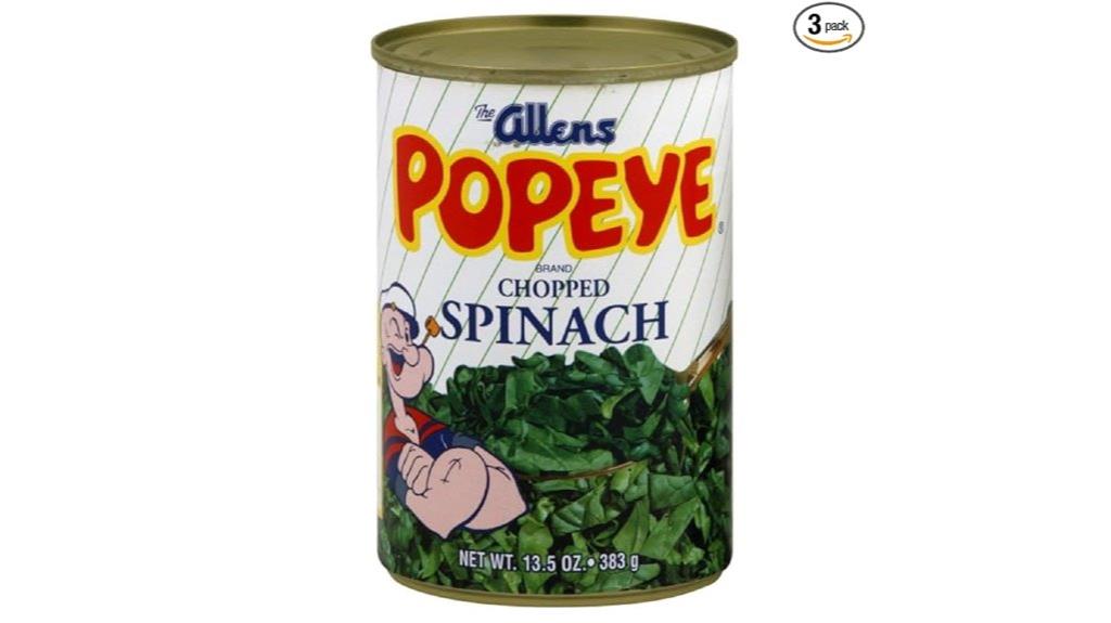 popeye chopped spinach pack