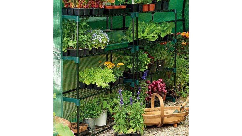 premium mini greenhouse shelves