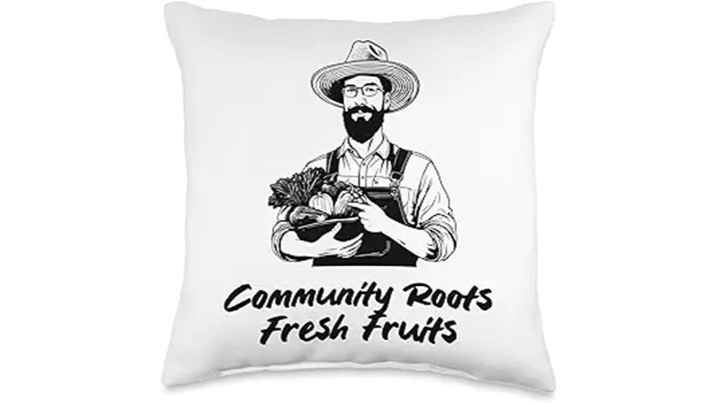 rooftop gardening throw pillow
