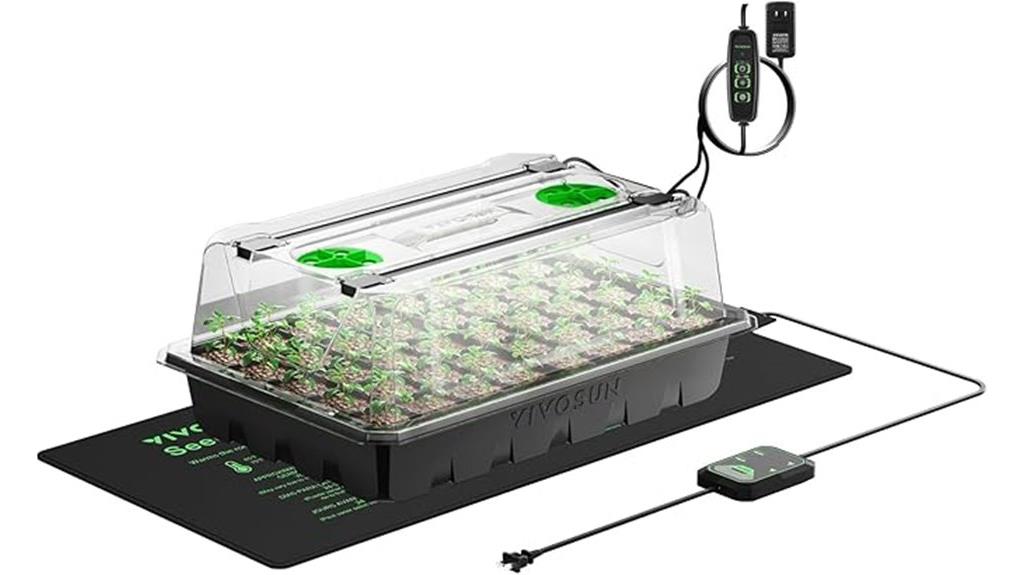 seed starter with lights