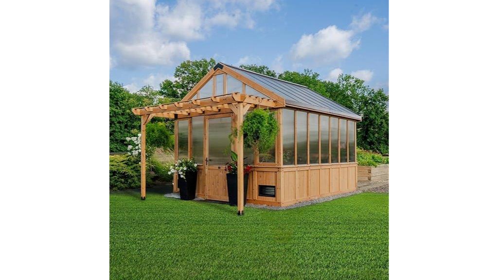 spacious walk in greenhouse kit