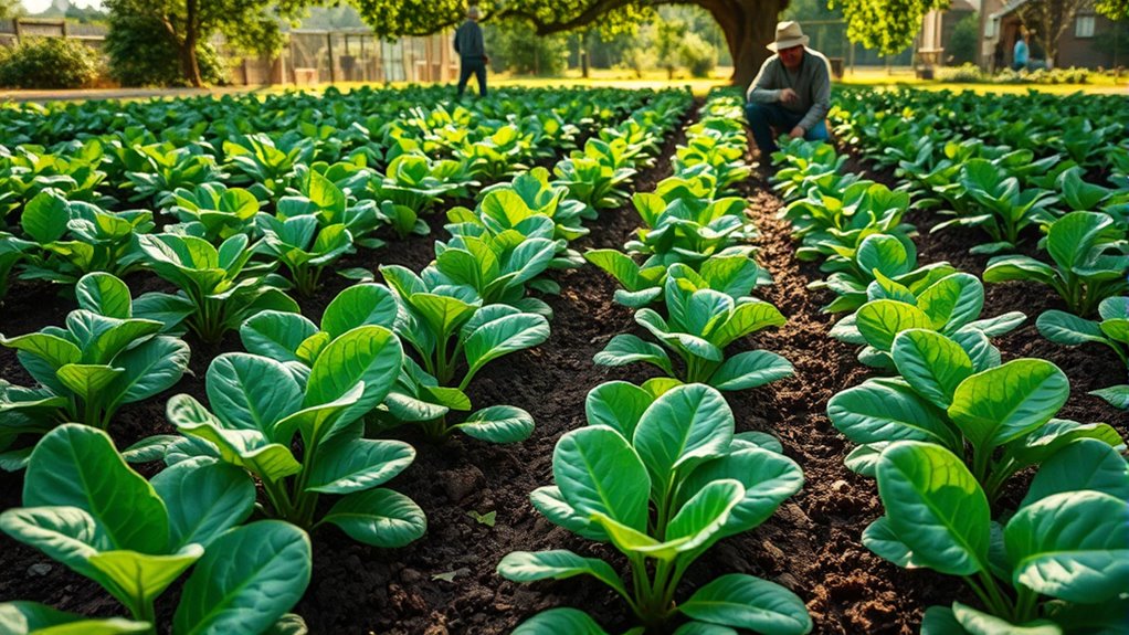 spinach production selection factors
