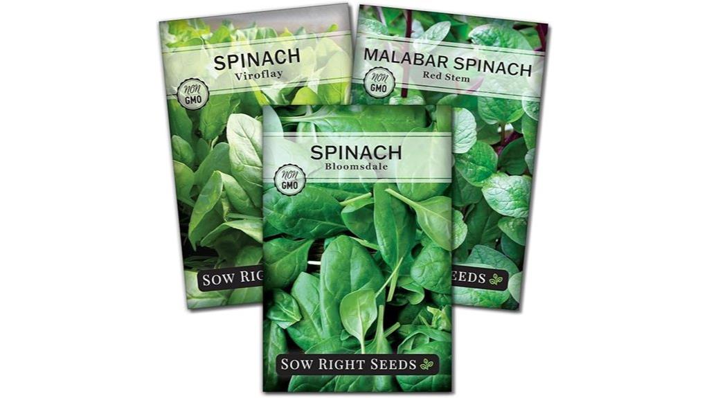 spinach seed planting collection
