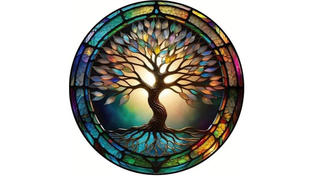 stained glass tree art