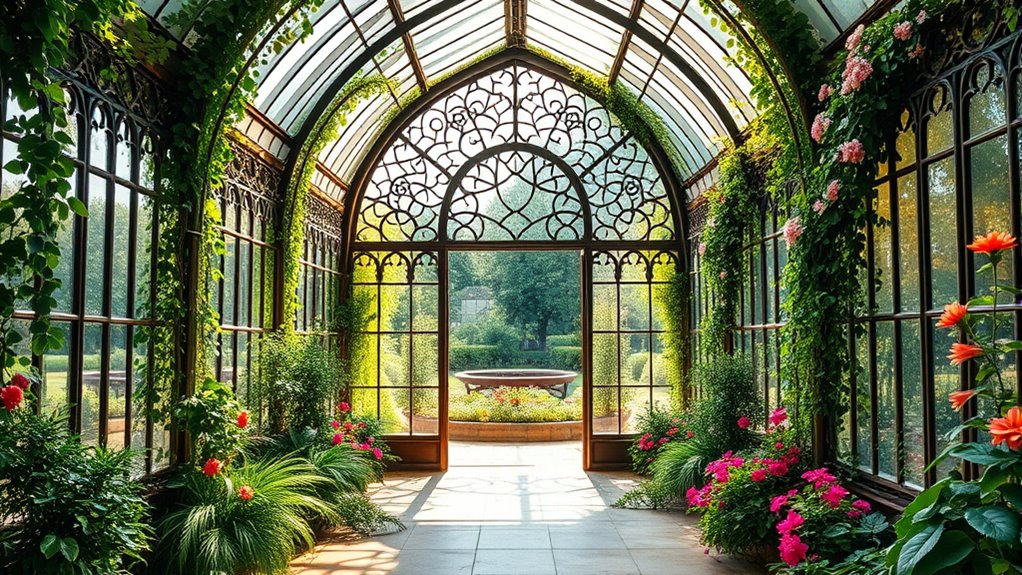 stylish gothic style greenhouses