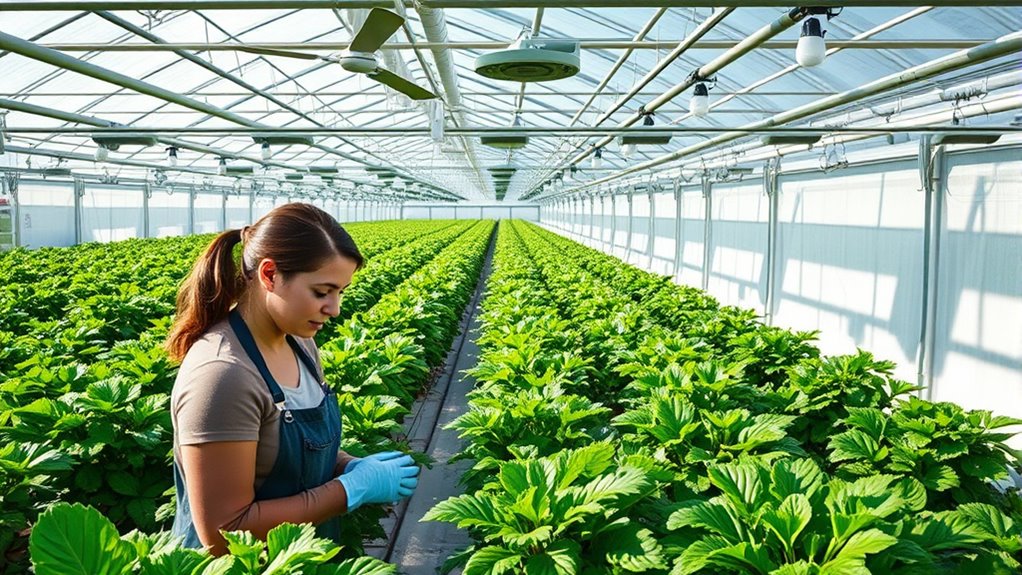 sustainable greenhouse management strategies