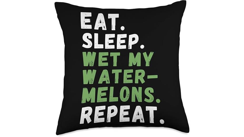 watermelon themed throw pillow