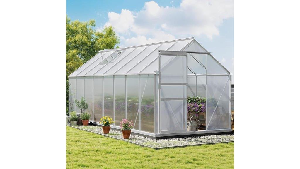 yitahome greenhouse polycarbonate structure