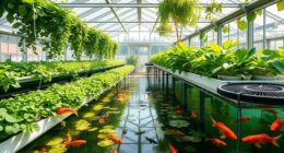 aquaponics greenhouse fish plants