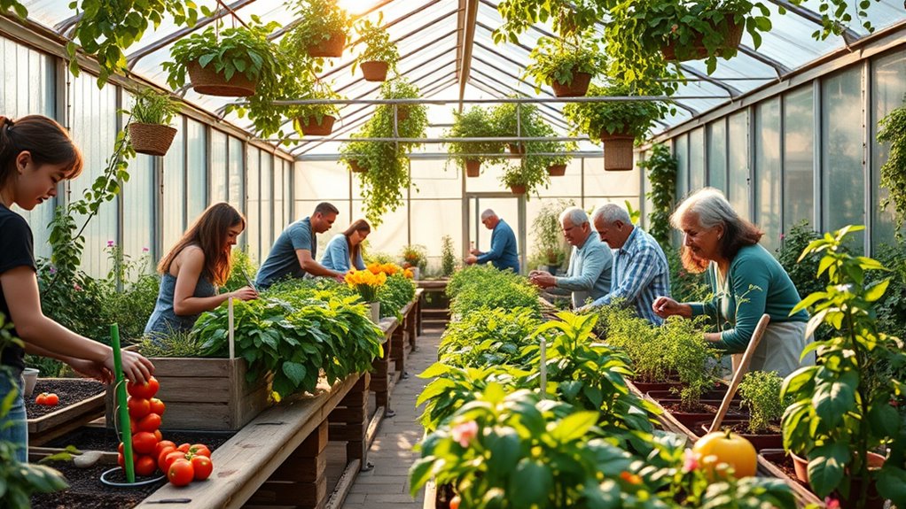 community gardening and teamwork