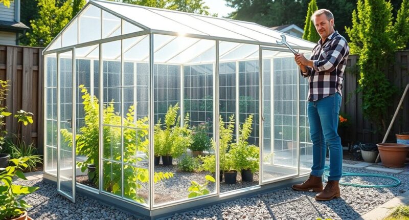 constructing a simple greenhouse structure