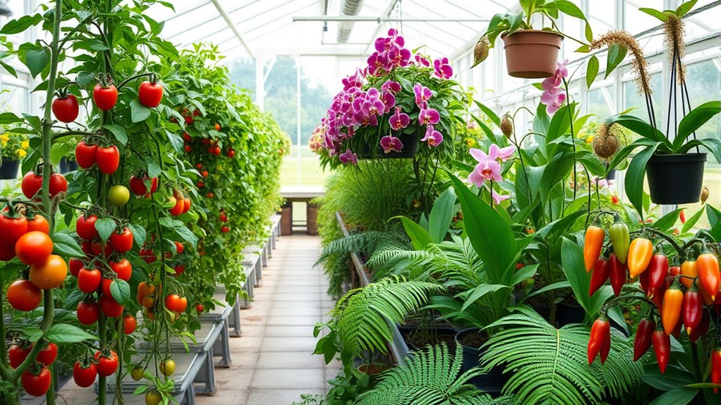 controlled greenhouse plant environments