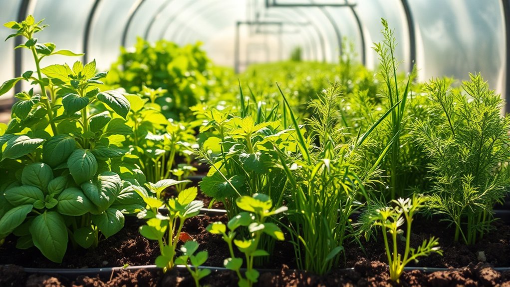early spring herb gardening