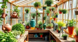 eco friendly greenhouse decorating