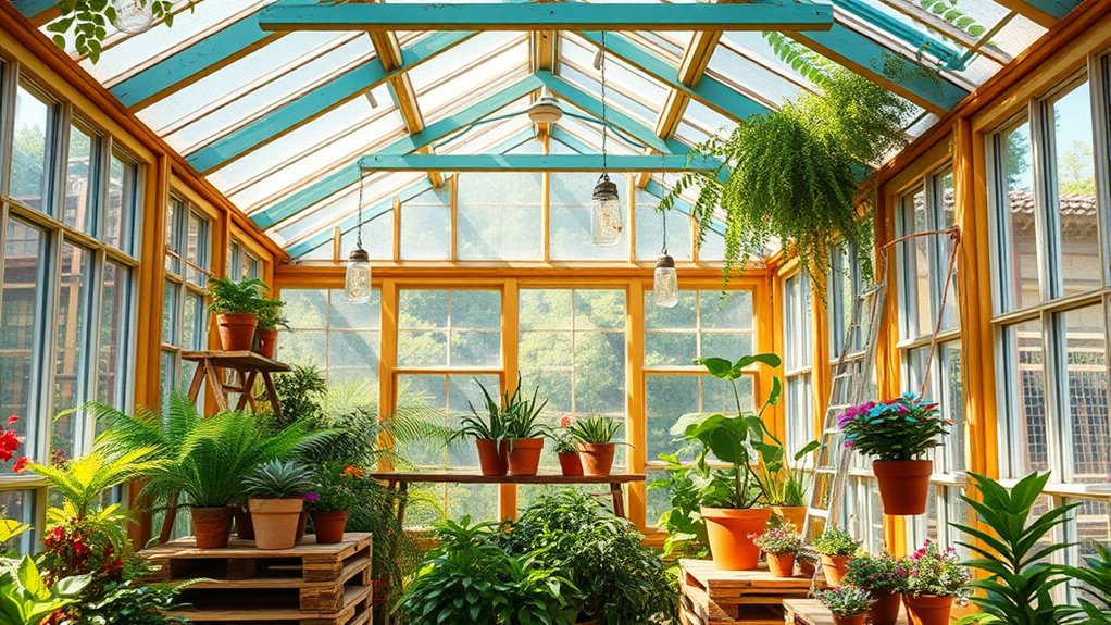 eco friendly upcycled greenhouse