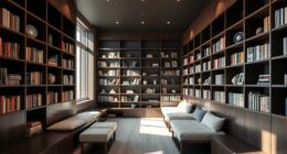 efficient shelving and seating
