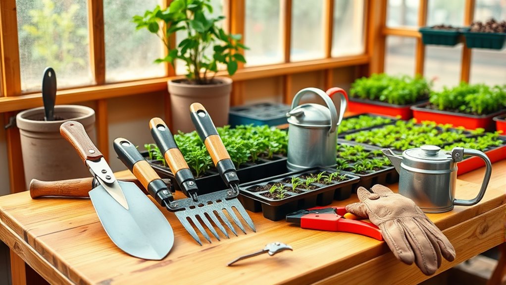 essential greenhouse gardening tools